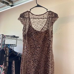 Lacey brown dress